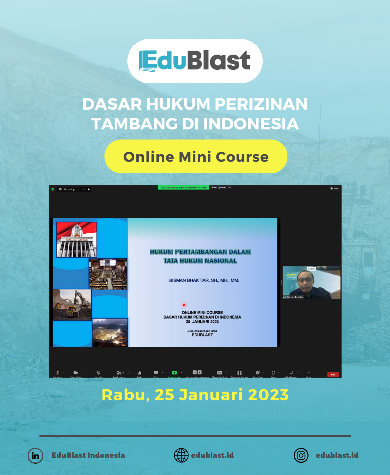 Mini Course Dasar Hukum Perizinan Tambang di Indonesia