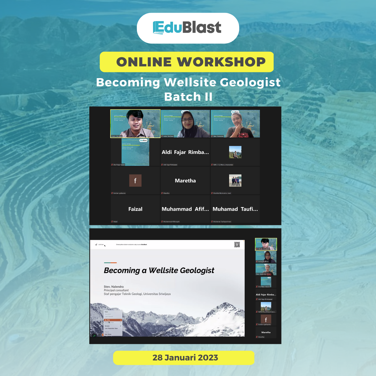 Workshop Becoming Wellsite Geologist Batch II