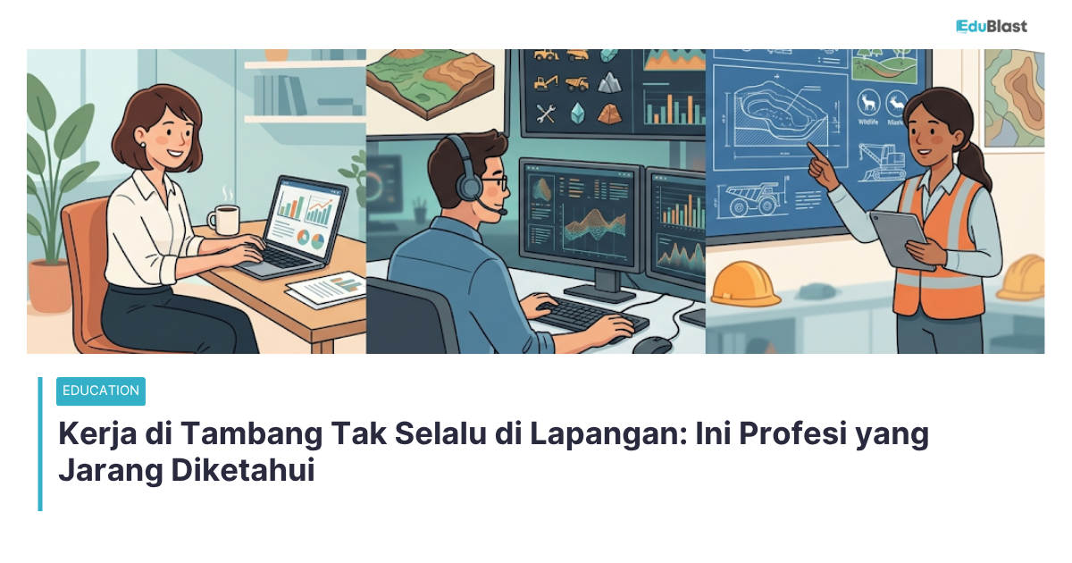 Kerja di Tambang Tak Selalu di Lapangan: Ini Profesi yang Jarang Diketahui