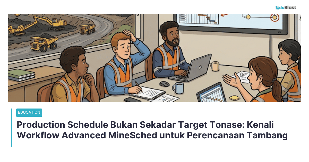 Production Schedule Bukan Sekadar Target Tonase: Kenali Workflow Advanced MineSched untuk Perencanaan Tambang