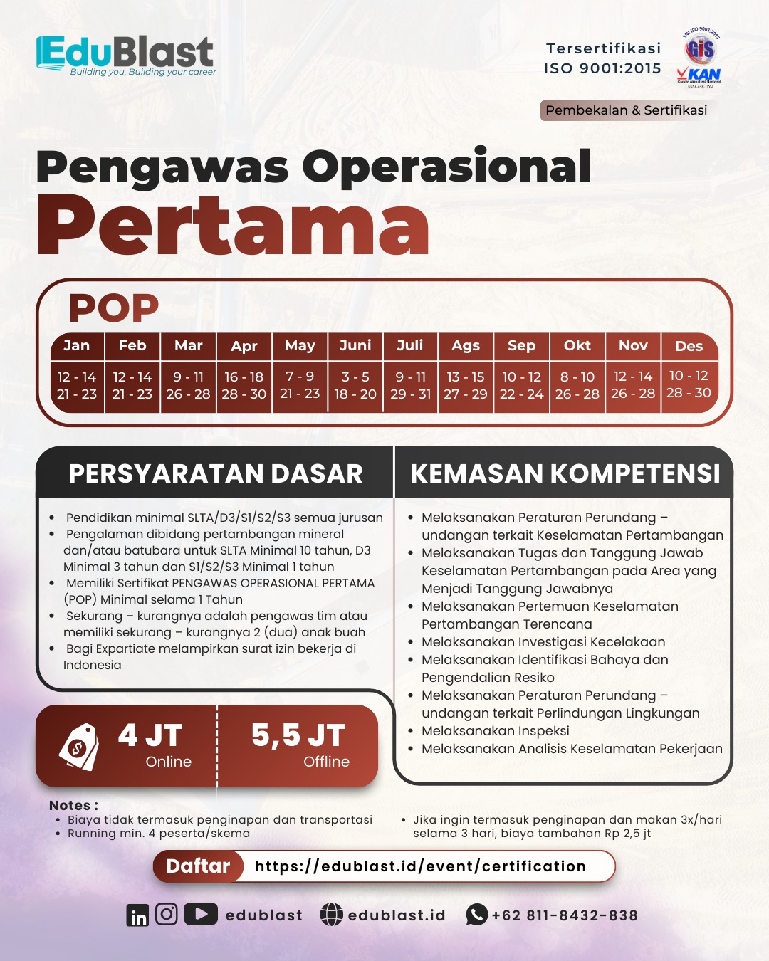 Pengawas Operasionak Pertama (POP)