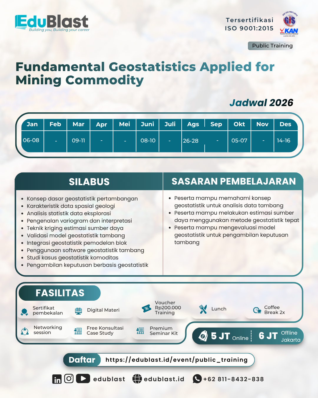 Fundamental Geostatistics Applied for Mining Commodity