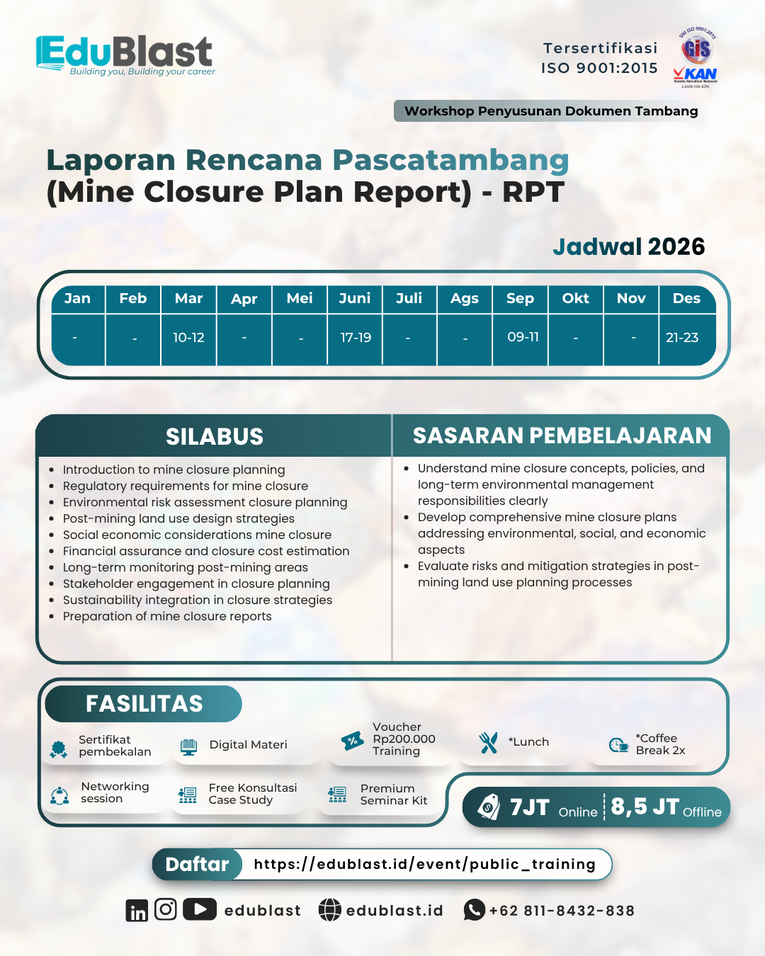 Laporan Rencana Pascatambang (Mine Closer Plan Report) - RPT